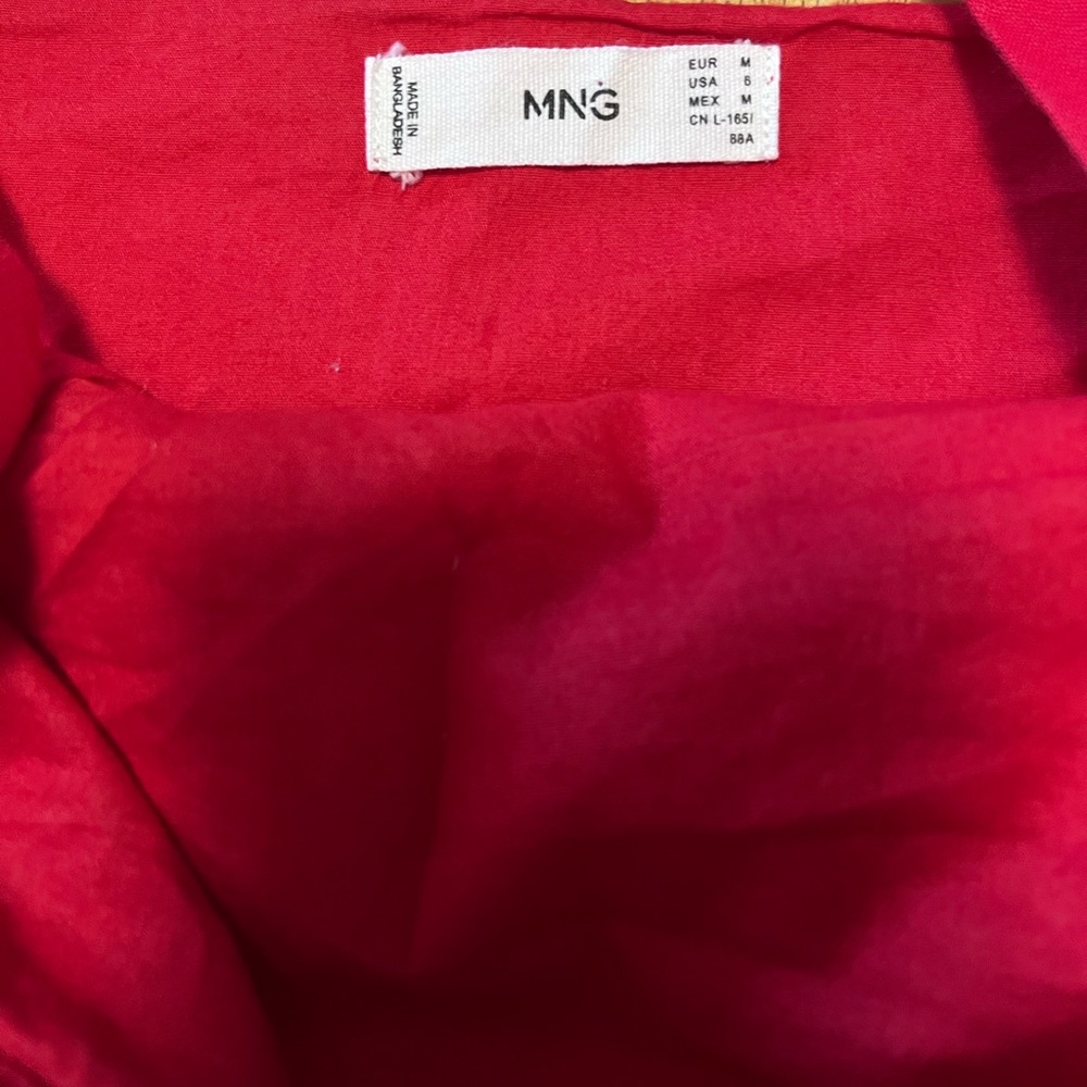 Mango Ruffle linen mini dress size M - Picture 13 of 14